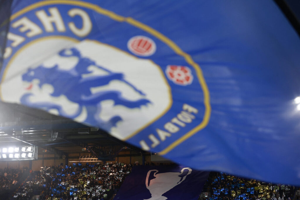 Torcida do Chelsea em partida da Liga dos Campeões no estádio Stamford Bridge