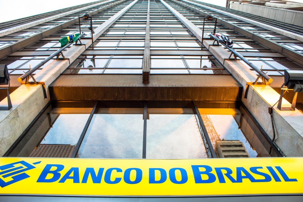 Sao Paulo, Brazil, September 17, 2015. Facade of Banco do Brasil