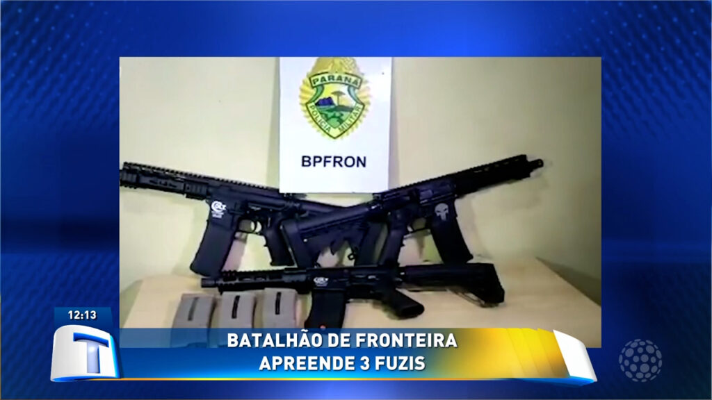 Batalhao-de-fronteira-apreende-armas-de-guerra-em-Cascavel