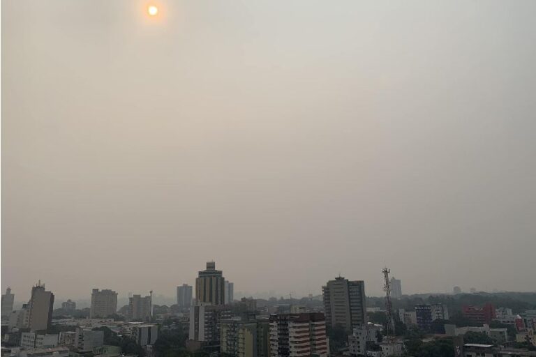 Fumaça de queimadas na Amazônia chega ao Paraná