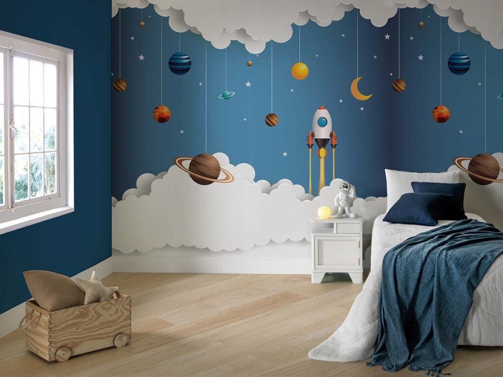 Painel-de-parede-Kids-Foguete