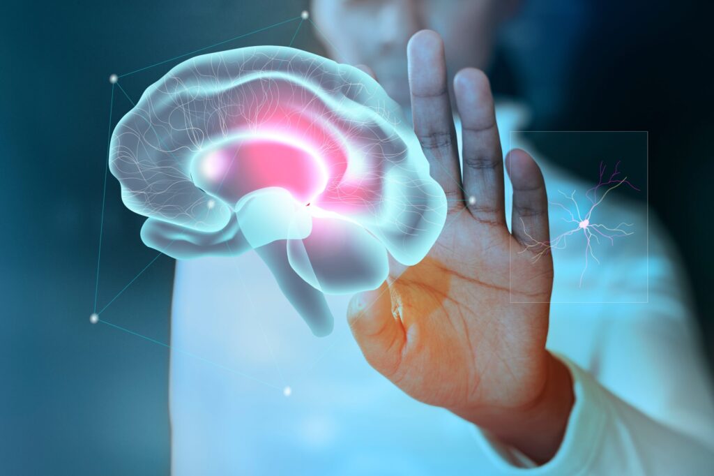 Woman touching virtual interface screen smart technology Woman touching virtual interface screen smart technology