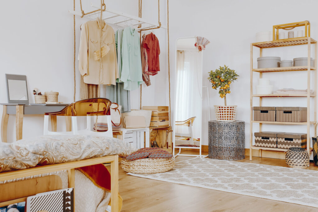 Clothes in the corner