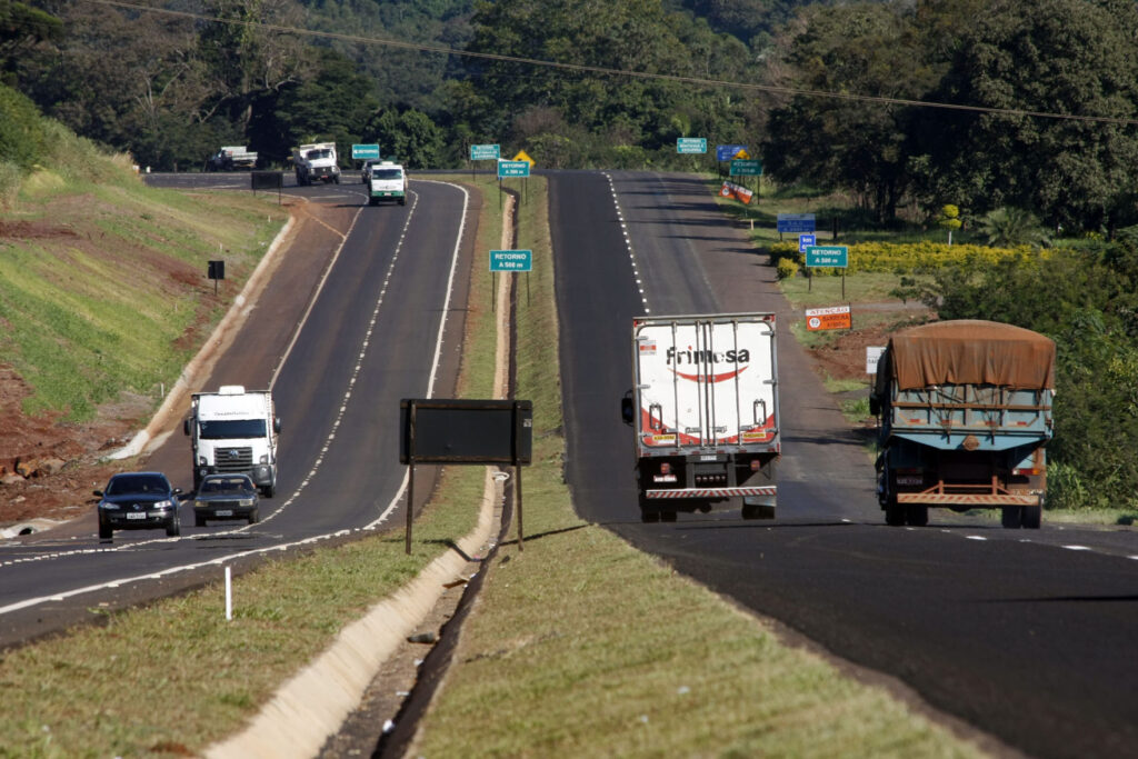 Duplicação da BR-277 entre Medianeira e Matelândia. Foto: DER