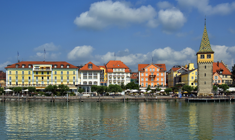Promenade in Lindau on the Lake Constance