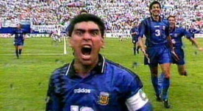 O fisiculturista que 'cortou as pernas' de Maradona em 1994