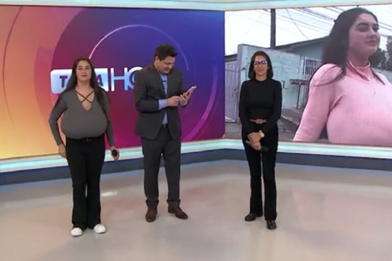 Mulher com os maiores seios do Brasil realiza sonho pelo Tá na Hora