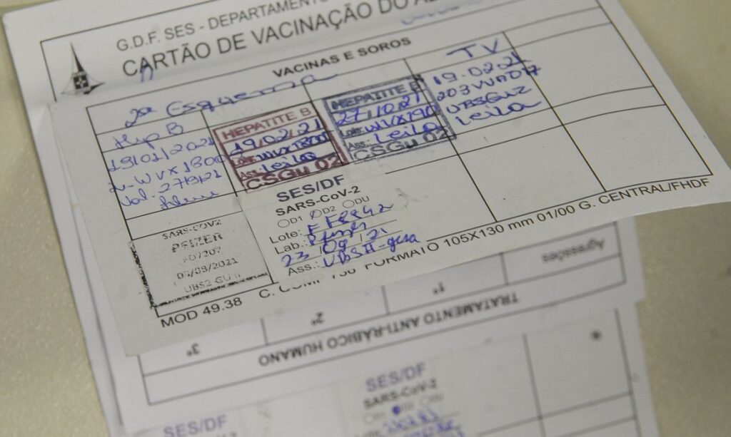 cartão Vacinação DF