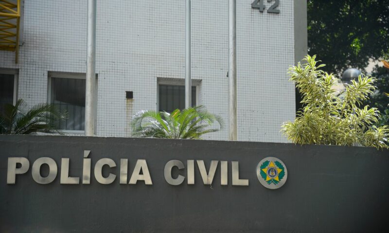 Fachada da Secretaria de Estado da Polícia Civil, no centro do Rio de Janeiro Fachada da Secretaria de Estado da Polícia Civil, no centro do Rio de Janeiro