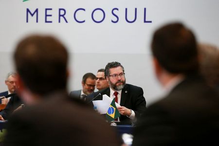 Ministro das Relações Exteriores, Ernesto Araújo, durante reunião do Mercosul em Bento Gonçalves