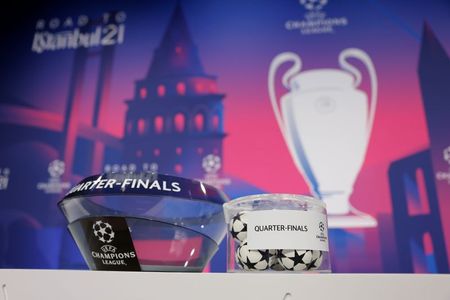 Sorteio das quartas de final da Liga dos Campeões em Nyon, na Suíça