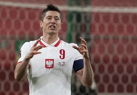 Robert Lewandowski em jogo contra Andorra