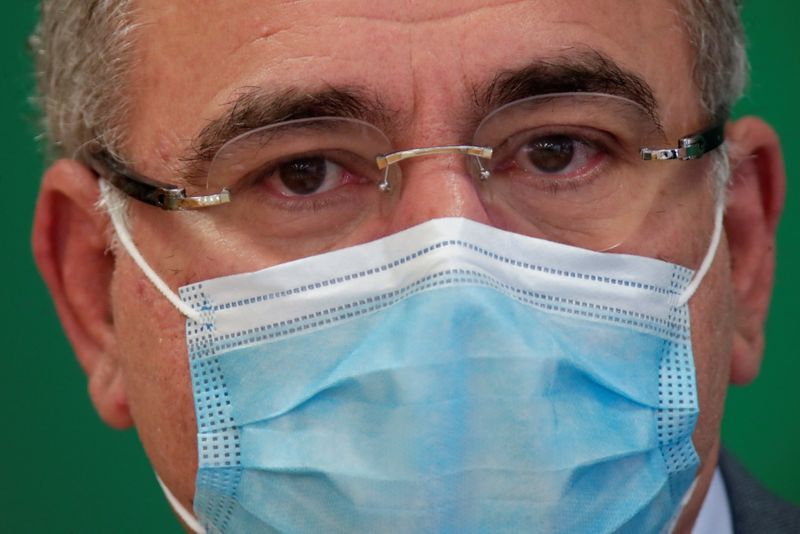 Ministro da Saúde, Marcelo Queiroga, em entrevista em Brasília