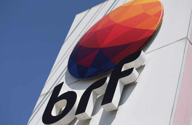 Logo da BRF fotografado em Curitiba (PR)