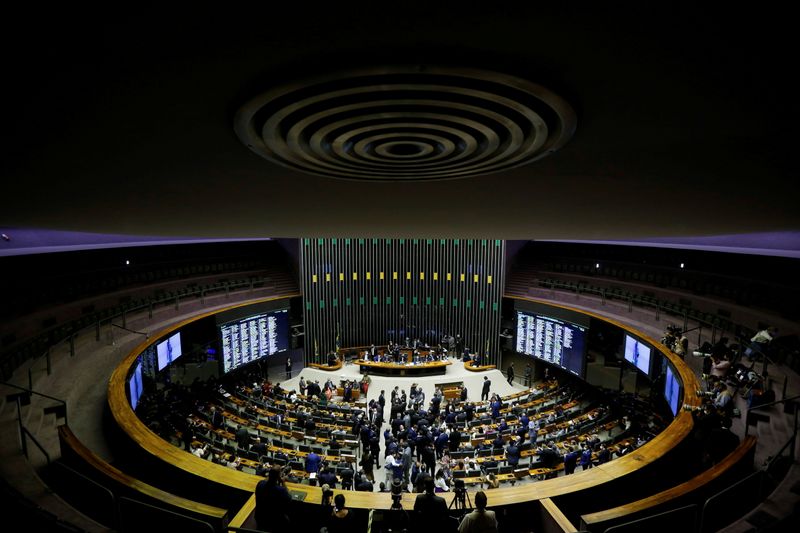 Vista do plenário da Câmara dos Deputados em Brasília