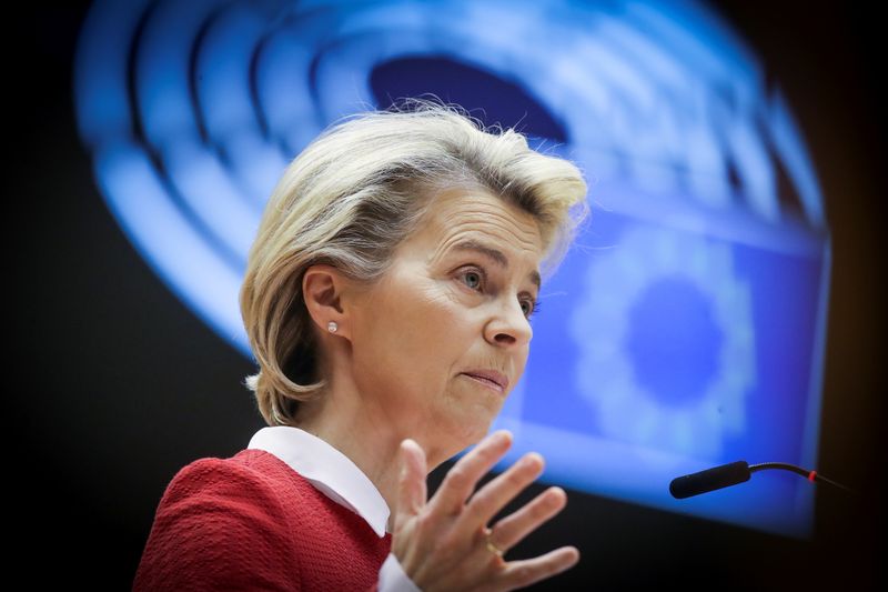 Ursula von der Leyen no Parlamento europeu