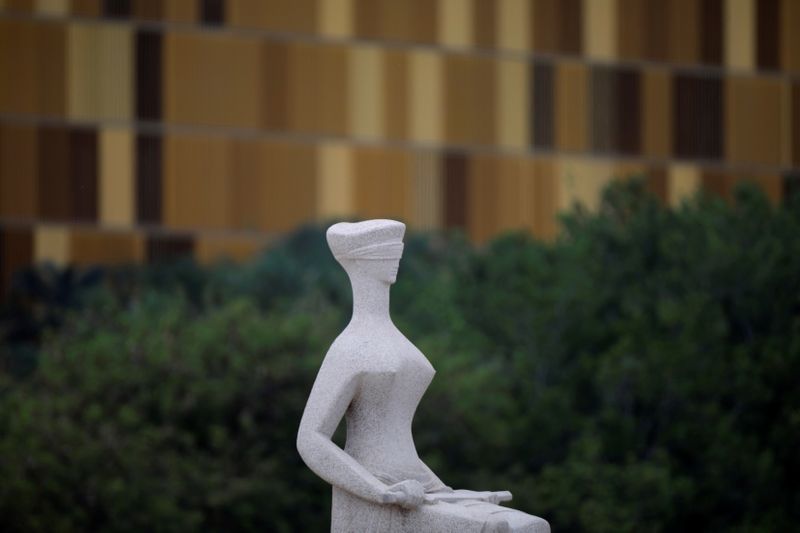 Estátua da Justiça em frente ao STF em Brasília