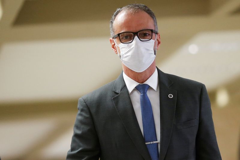 Presidente da Anvisa, Antonio Barra Torres, antes de depoimento à CPI da Covid no Senado