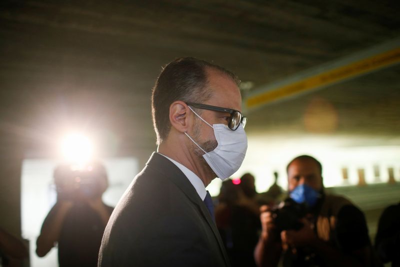 Presidente da Anvisa, Antonio Barra Torres, antes de depoimento à CPI da Covid no Senado