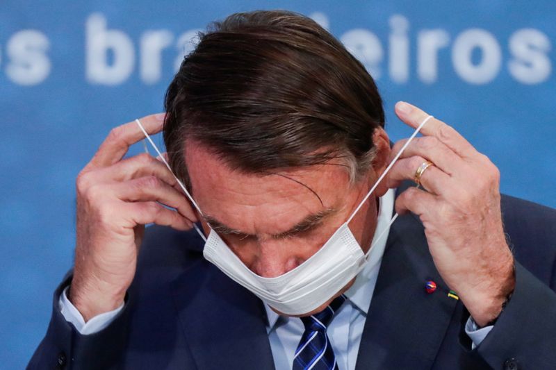 Presidente Jair Bolsonaro durante cerimônia no Palácio do Planalto