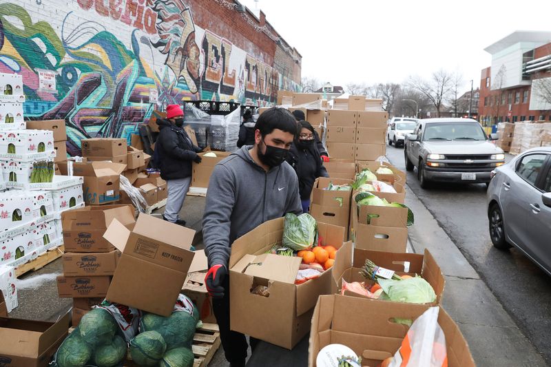Entrega de alimentos em Chicago