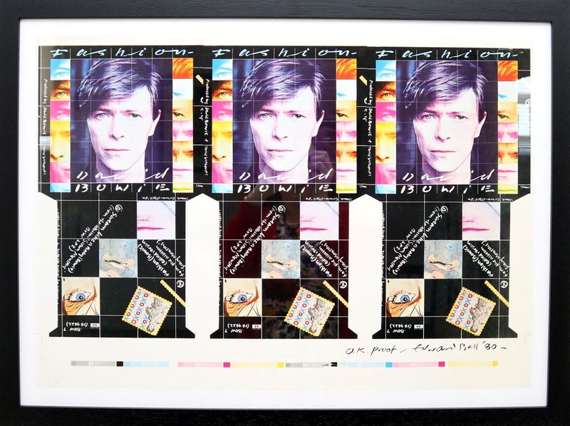 Arte do single “Fashion”, de David Bowie, que será leiloada Arte do single “Fashion”, de David Bowie, que será leiloada