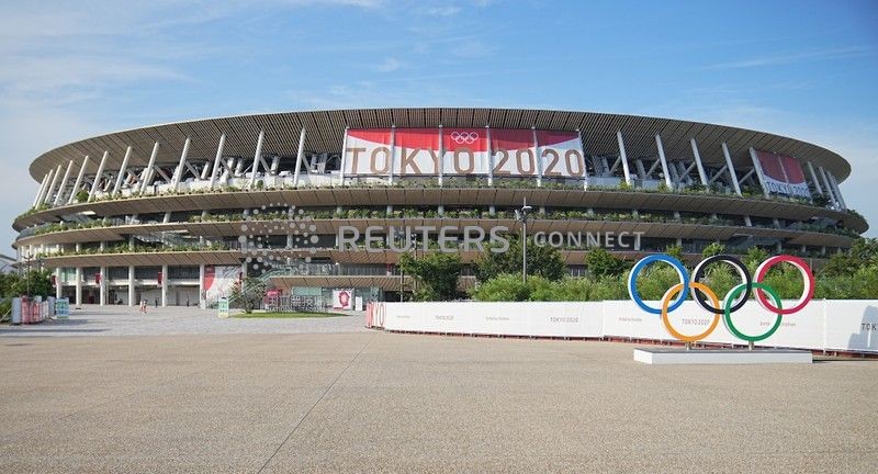 Vista do Estádio Olímpico de Tóquio