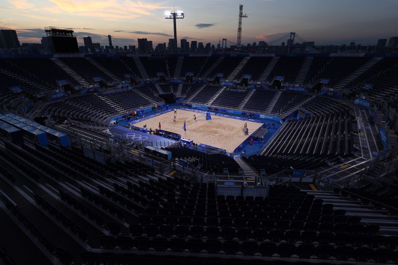 Arena de vôlei de praia dos Jogos de Tóquio