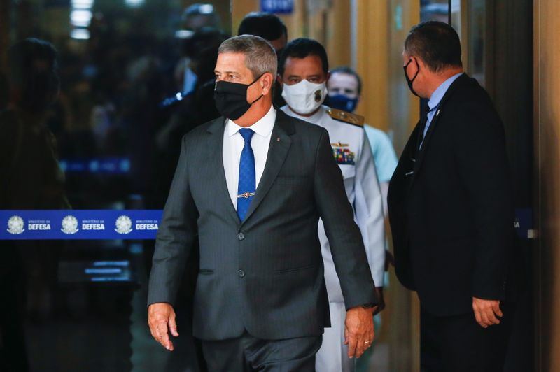 Ministro da Defesa, Walter Braga Netto, em Brasília