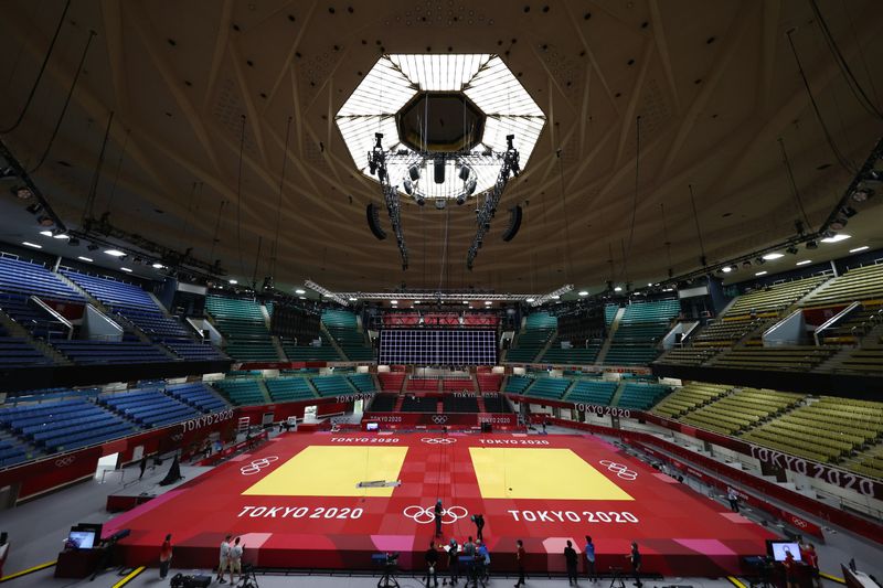 Vista da arena Nippon Budokan, que abrigará as competições olímpicas de judô na Tóquio 2020
