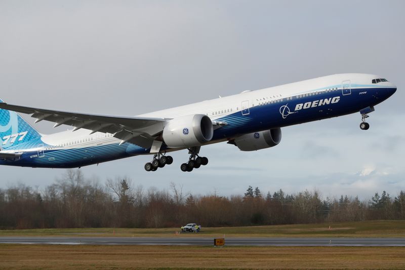 Boeing 777X  em voo teste