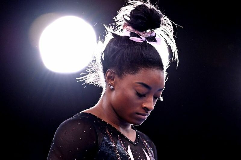 Simone Biles treina durante Jogos Olímpicos de Tóquio 2020
