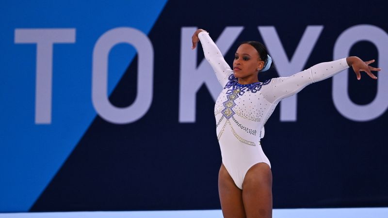 Rebeca Andrade nas eliminatórias da ginástica artística