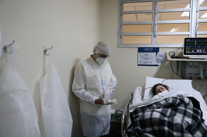 Paciente com Covid-19 no hospital Ronaldo Gazolla, no Rio de Janeiro (RJ) Paciente com Covid-19 no hospital Ronaldo Gazolla, no Rio de Janeiro (RJ)