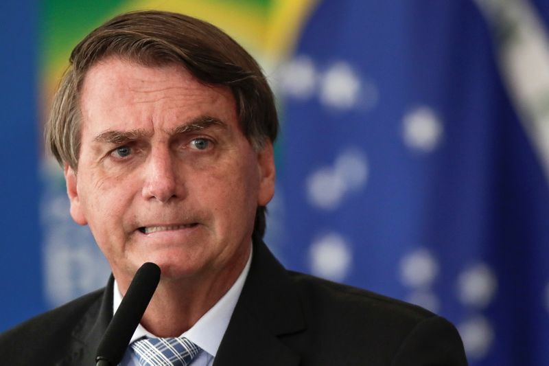 Presidente Jair Bolsonaro durante cerimônia em Brasília Presidente Jair Bolsonaro durante cerimônia em Brasília