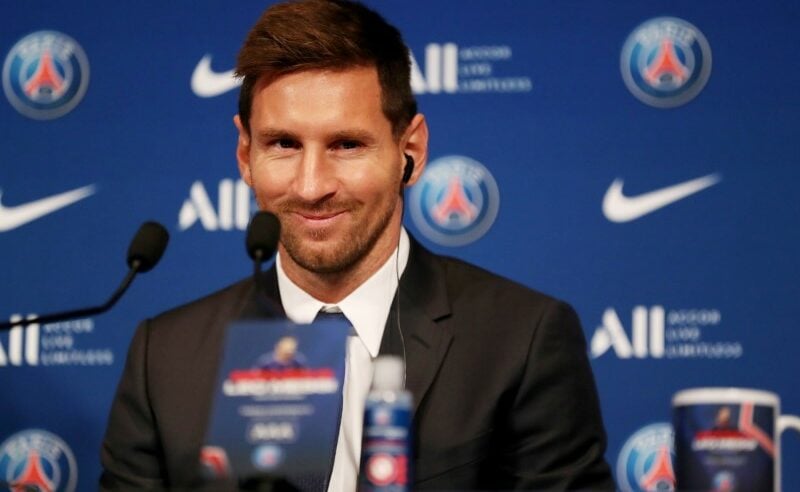 Messi em entrevista pelo Paris St Germain