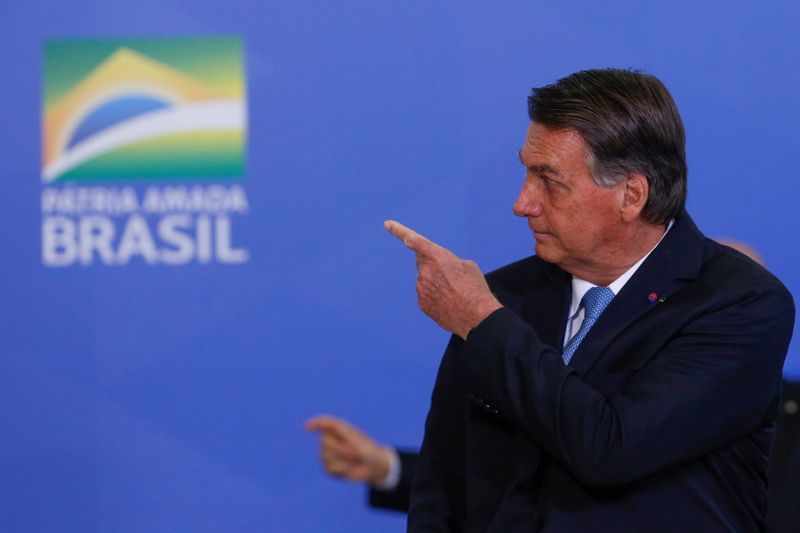 Bolsonaro em evento no Planalto