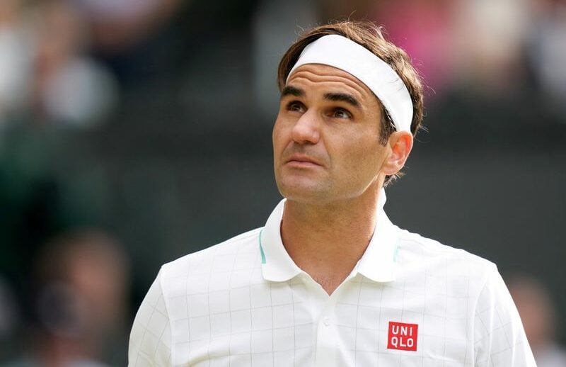 Roger Federer durante partida em Wimbledon Roger Federer durante partida em Wimbledon