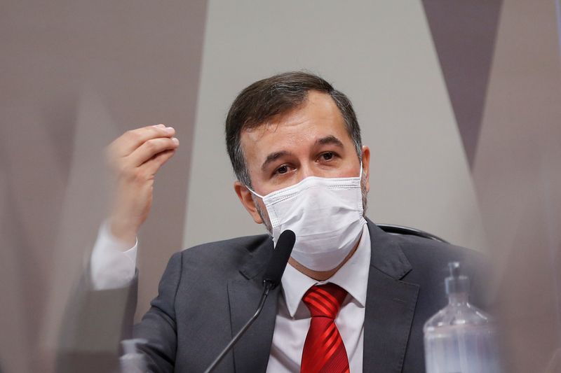 Auditor do TCU Alexandre Marques presta depoimento na CPI da Covid no Senado