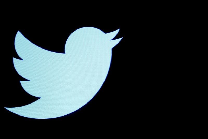 Logotipo do Twitter na Bolsa de Nova York.