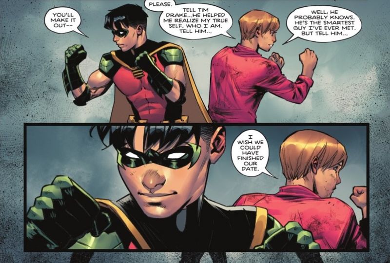 Ilustração de revista do Batman mostrando Robin