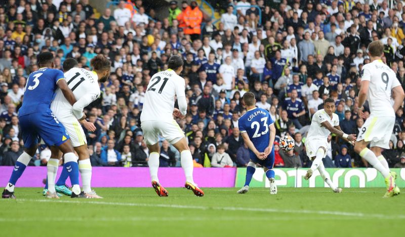 Leeds United versus Everton