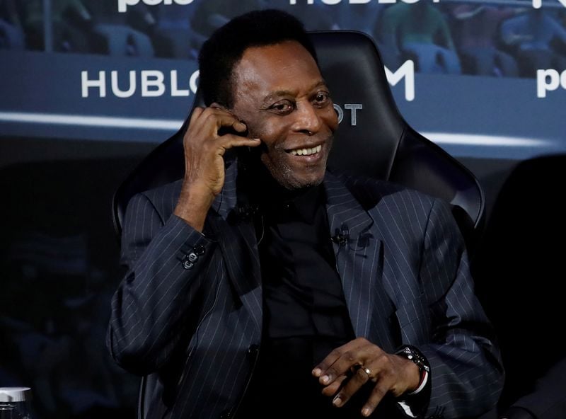 Pelé participa de evento em Paris em 2019