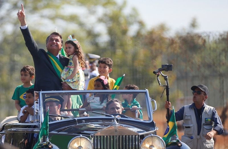 Bolsonaro em cerimônia pelo Dia da Independência, em Brasília Bolsonaro em cerimônia pelo Dia da Independência, em Brasília