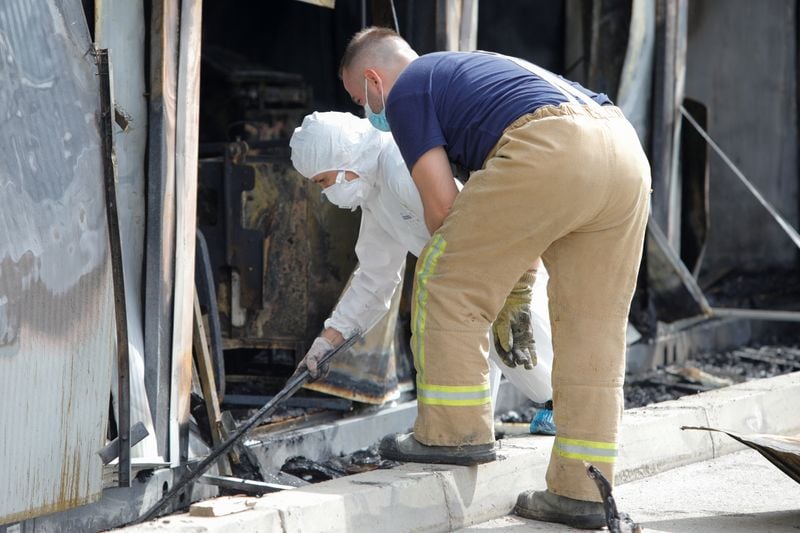 Incêndio em hospital de Covid-19 em Tetovo, na Macedônia do Norte