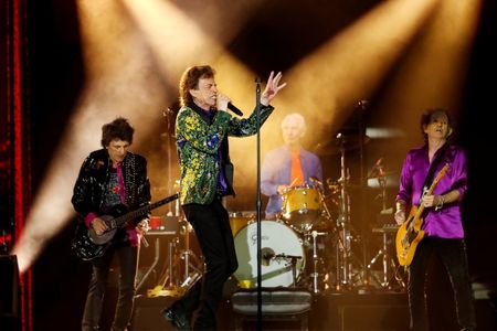 Rolling Stones durante show em Pasadena, na Califórnia Rolling Stones durante show em Pasadena, na Califórnia