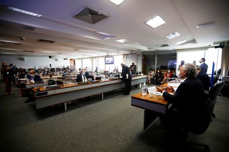 Reunião da CPI da Covid no Srnado