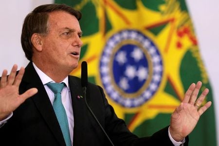 Presidente Jair Bolsonaro durante cerimônia em Brasília