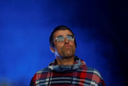 Liam Gallagher durante o Glastonbury Festival em Somerset, no Reino Unido Liam Gallagher durante o Glastonbury Festival em Somerset, no Reino Unido