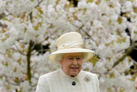 Rainha britânica Elizabeth durante cerimônia em Windsor, no sul da Inglaterra